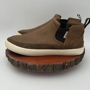 Staheekum Mens Chelsea Shoes 9M Brown Memory Foam Mesh Lining NWOB Travel Preppy